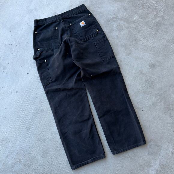 Carhartt black double knee work wear carpenter pants - Picture 5 of 7